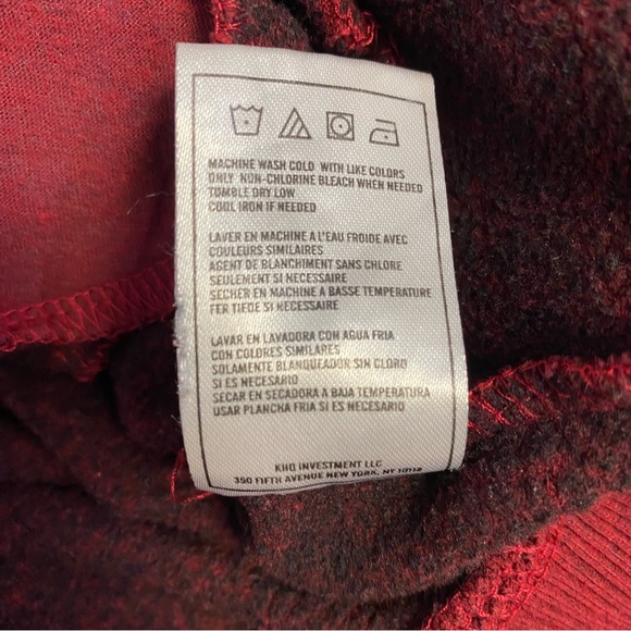 Zoo York mens varsity jacket sweatshirt maroon, gray, black cotton blend medium - Picture 9 of 9